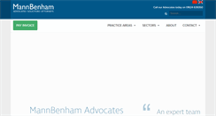 Desktop Screenshot of mannbenham.com