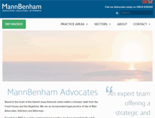 Tablet Screenshot of mannbenham.com